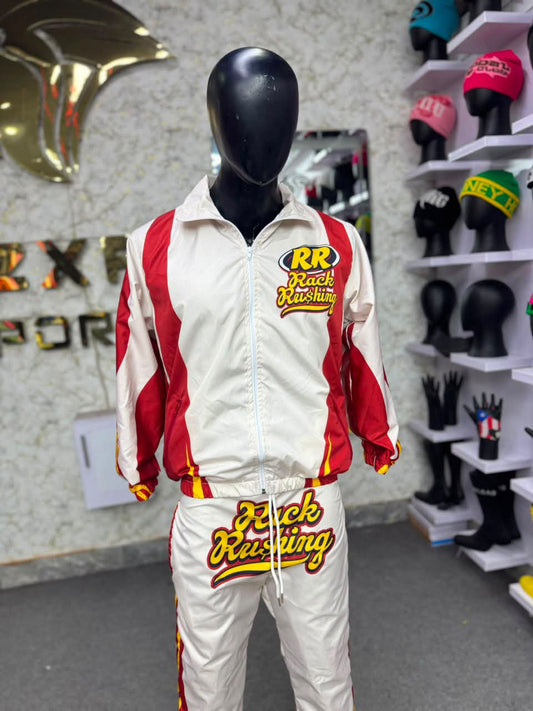 Red and yellow RR windbreaker set