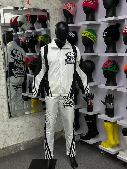 Black and white RR windbreaker set